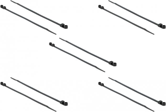Produktbild Delock Cable Tie with Fastening Eyelet (200 mm, 10 Stk.)