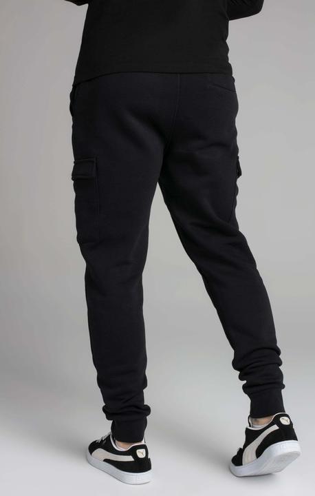 Actual product image Siksilk Sweatpants Black Essential Cargo Jogger (XS)