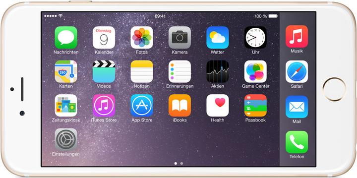 Produktbild Apple iPhone 6 Plus (64 GB, Gold, 5.50", Single SIM, 8 Mpx, 4G)