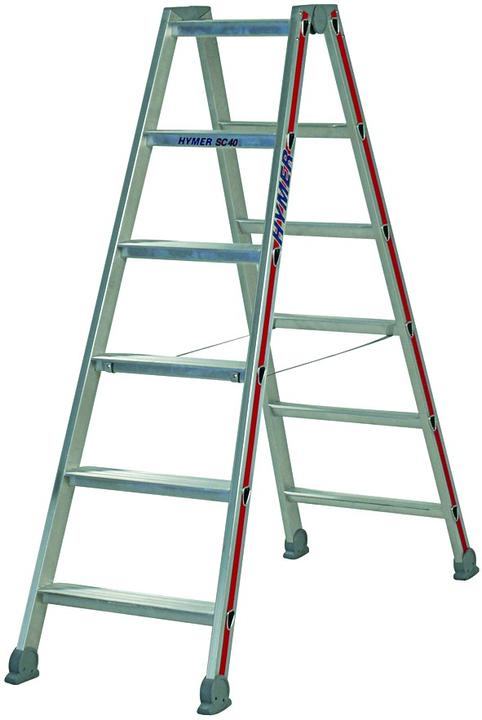 Hymer-Leitern Step ladder on both sides 2x8 (Stepladder, 202 cm)