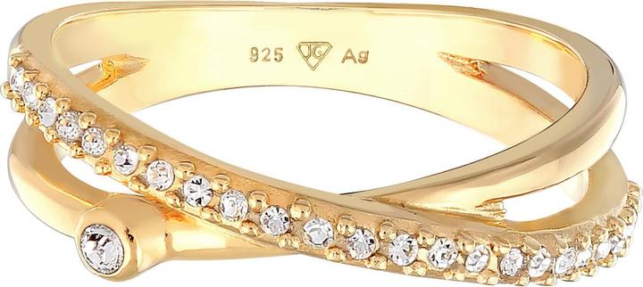 Produktbild Elli Kristall Ring, Twisted (52, 925 Silber)