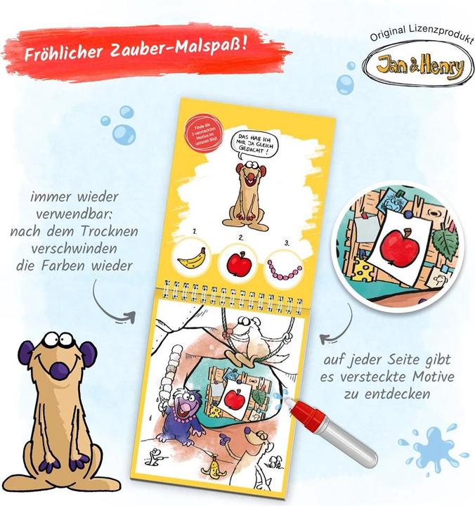 Produktbild Jan & Henry Zaubermalspass mit Wasserstift