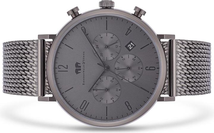 Produktbild Herren Chronograph Arakon Edelstahl grau - 26537 (Chronograph, 42 mm)