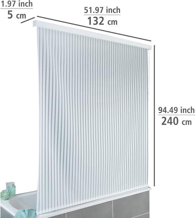 Actual product image Wenko Shower roller blind (128 x 240 cm)