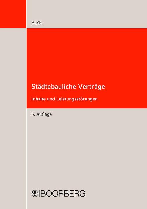 Produktbild Städtebauliche Verträge (Deutsch, Hans-Jörg Birk, 2021)