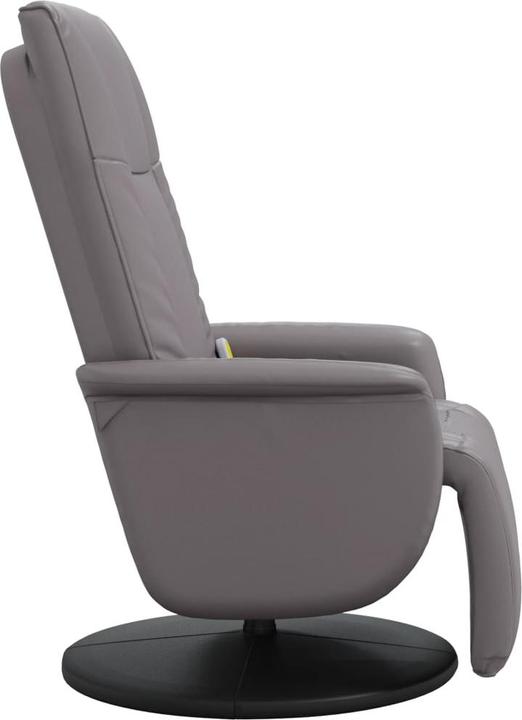 Actual product image VidaXL Massage chair with footrest grey imitation leather, colour