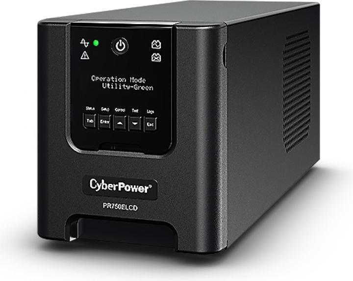 Actual product image Cyberpower UPS PR750ELCDGR SmartApp Line-Interac.750VA/675W (675 VA, 675 W, Line-interactive UPS)