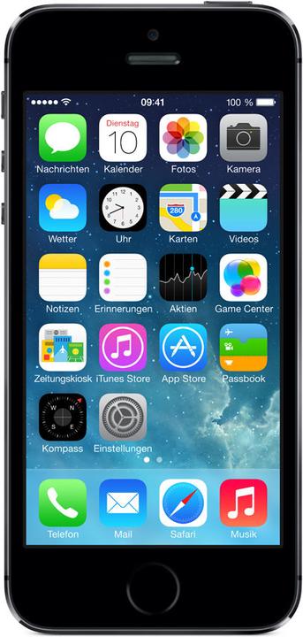 Apple iPhone 5S (16 GB, Space Gray, 4", Single SIM, 8 Mpx, 4G)