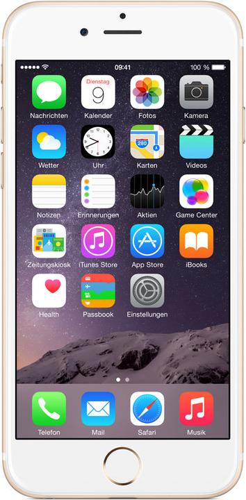 Apple iPhone 6 (16 GB, Gold, 4.70", Single SIM, 8 Mpx, 4G)