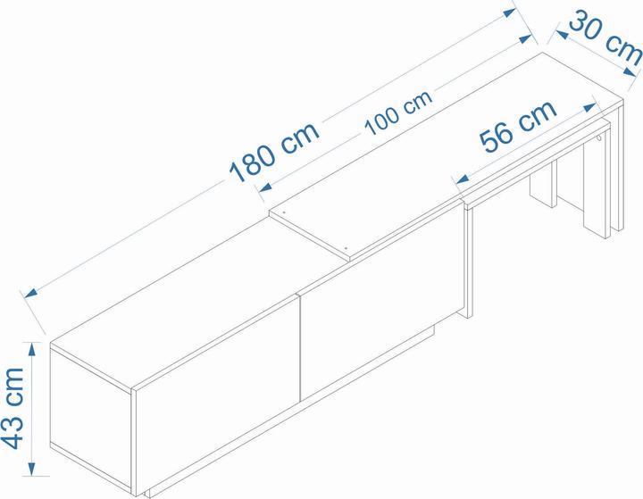 Immagine prodotto Kalune Design Oslo (180 x 30 x 43 cm)