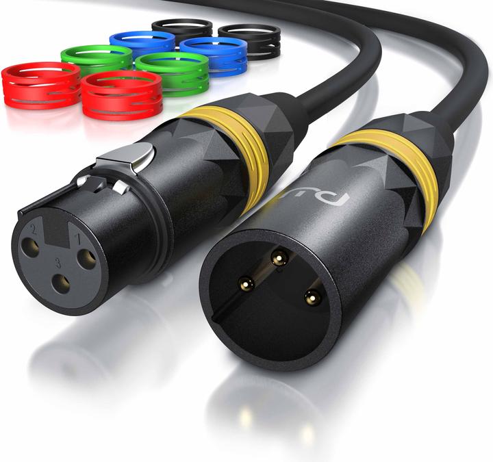 Produktbild Primewire XLR Audiokabel, XLR Stecker auf XLR Buchse, NF Audio Kabel, OFC Kupfer, geschirmt, flexibel (3 m, XLR)