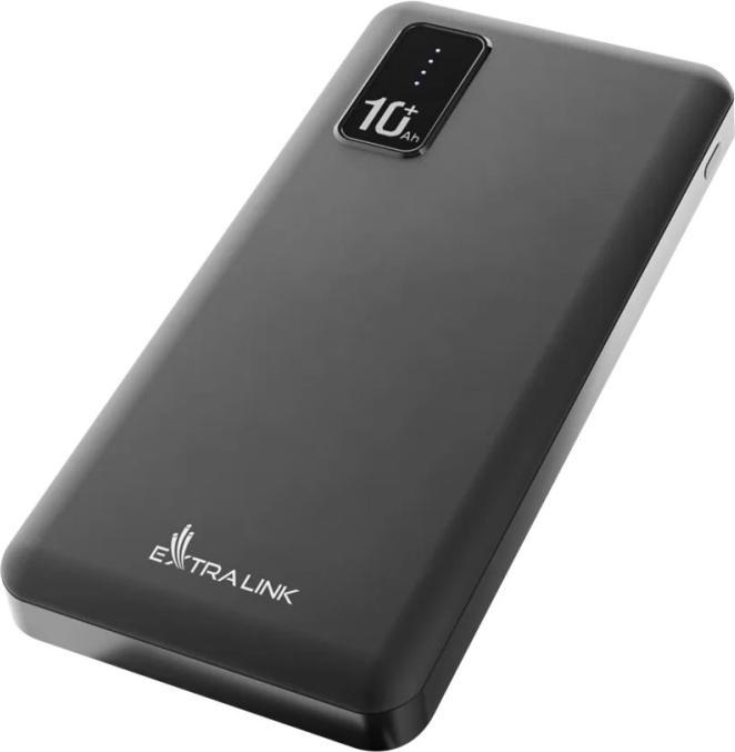 Actual product image Extralink EPB-098B power bank Lithium Polymer (LiPo) Black (10000 mAh, 37 Wh)