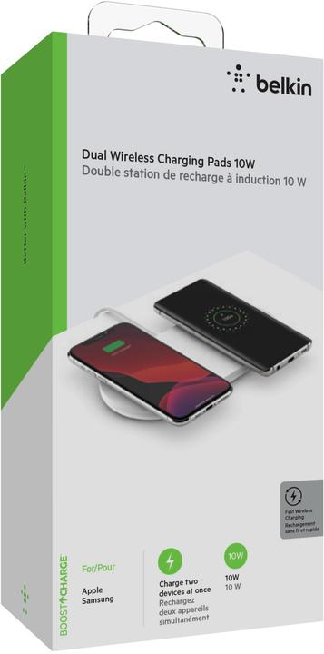 Image du produit Belkin Dual Wireless Charging Pad mit Netzteil (10 W)