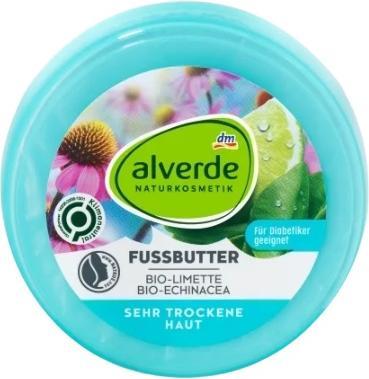 Image du produit dm alverde Beurre pour les pieds Citron vert Echinacea (Crème et gel pour les pieds, 200 ml)