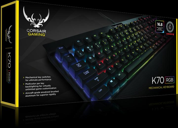 Produktbild Corsair Gaming K70 RGB (CH, Kabelgebunden)