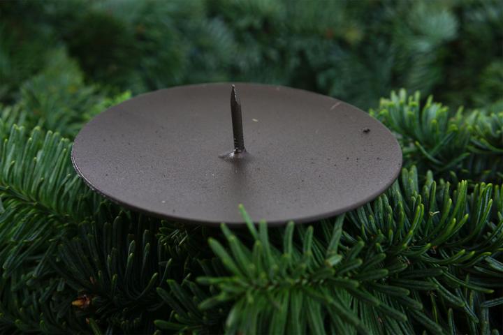 Image du produit Novaliv 4x Pique à bougie, 6 cm NOIR, pour couronne de l'Avent, épingle à bougie, couronne de Noël