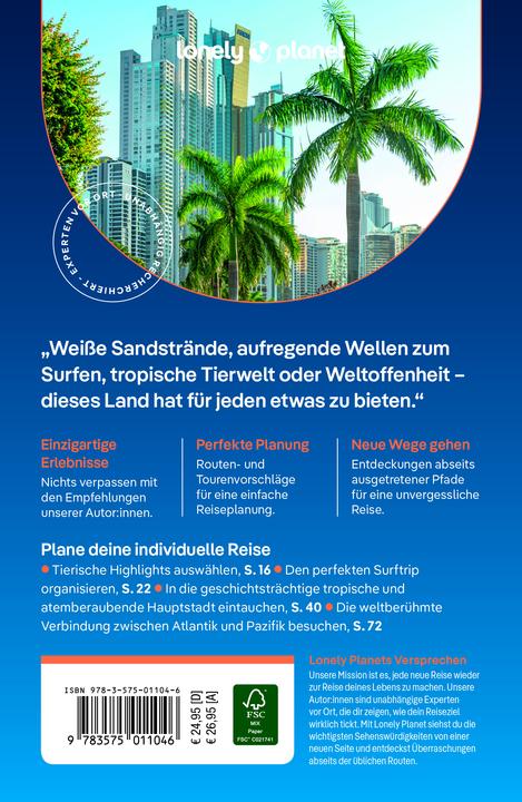 Produktbild Reiseführer Panama (Deutsch, Alex Egerton, Mark Johanson, Ryan Ver Berkmoes, Rosie Bell, Harmony Difo, 2024)