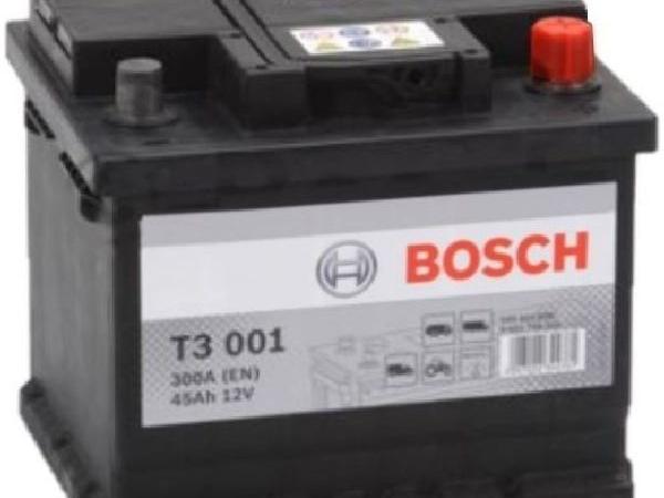 Actual product image Bosch Automotive Starter battery T3 001 (12 V, 45 Ah, 300 A)