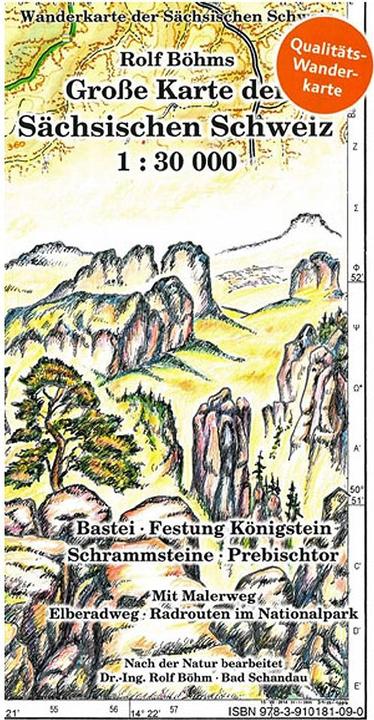 Produktbild Wanderkarte Sächsische Schweiz
