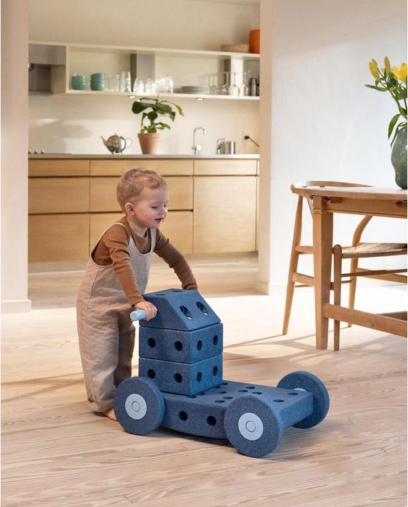 Produktbild Modu Dreamer Kit - Zachte blokken- 33 onderdelen - Open Ended speelgoed- Speelgoed 1 -2-3 jaar - Deep Blu