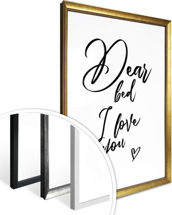 Produktbild Trenddeko Dear bed I love you (80 x 100 cm)