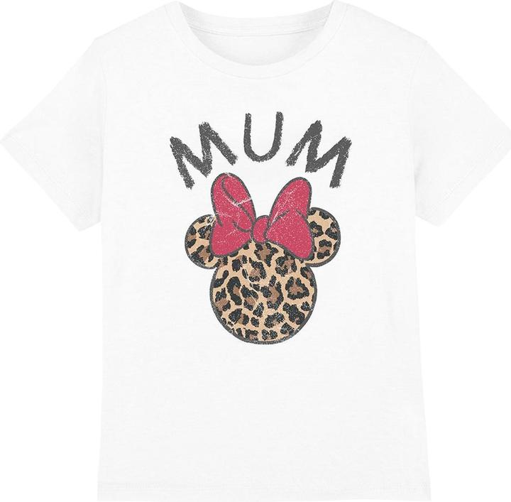Actual product image Disney Childrens/Kids Mum Minnie Mouse Leopard Print Mothers Day T-Shirt (140)