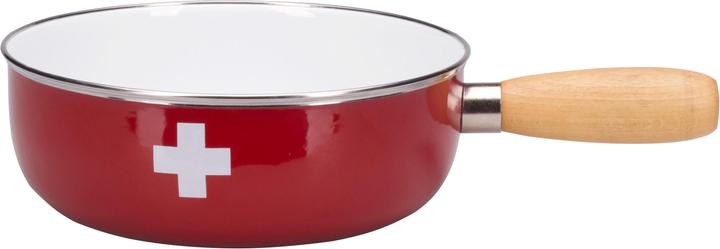 Immagine prodotto Nouvel Fondue Caquelon Swiss Cross Ø 22 cm, Rosso (2 l)
