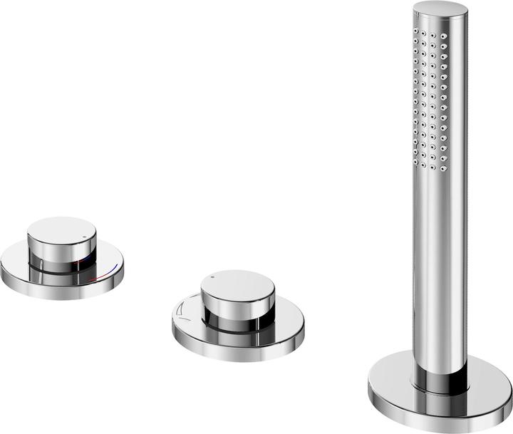 Produktbild Keuco 3-Loch-Wannenmischer EDITION 400 Wannenrand sw-chr gebü