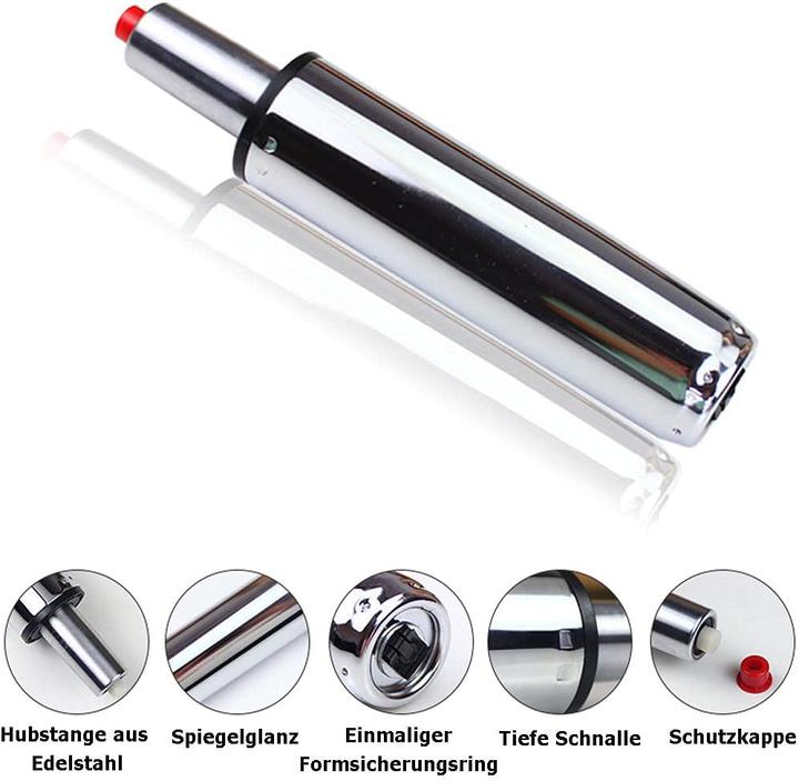 Image du produit Zrebzyr Vérin à gaz pour chaise de bureau 215mm, noir