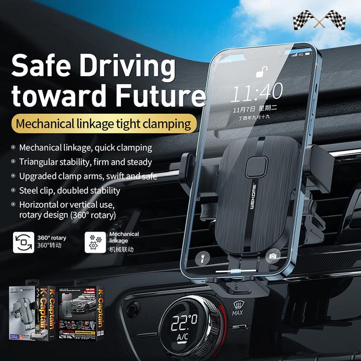 Immagine prodotto Wekome Supporto meccanico per auto per telefoni 4,7"-7,2"