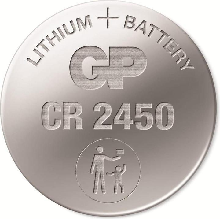 Actual product image GP Batteries Button cell Lithium CR2450, 5 pcs. (5 pcs., CR2450, 610 mAh)