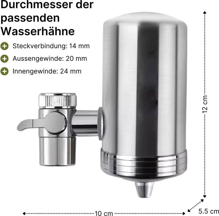 Actual product image Hermex Tap filter Kitchen tap water filter Tap water purifier