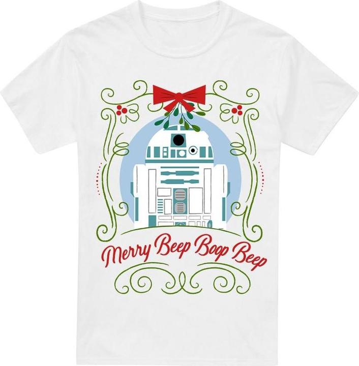 Star Wars Merry Beep Boop Beep TShirt weihnachtliches Design
