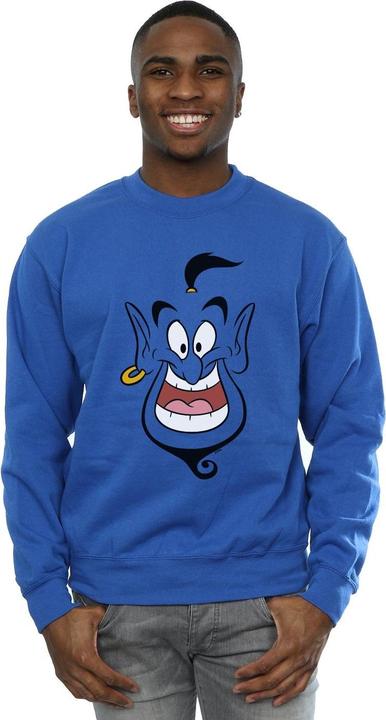 Actual product image Disney Mens Aladdin Genie Face Sweatshirt (XXL)