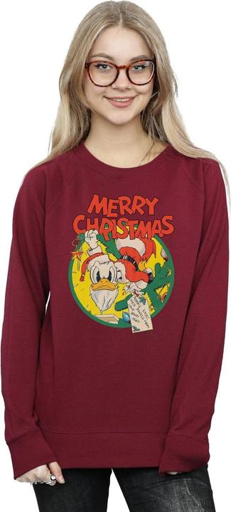 Immagine prodotto Disney Donald Duck Merry Christmas Felpa Donna (M)
