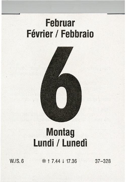 Produktbild Biella Abreisskalender Tag (6.5 x 9.8 cm)