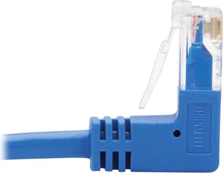 Actual product image Eaton Down-Angle Cat6 Gigabit Molded Slim UTP Ethernet Cable RJ45 Right-Angle Down M to RJ (U/UTP, CAT6, 6.10 m)