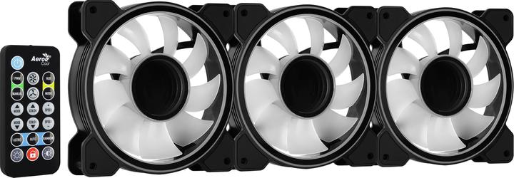 Actual product image AeroCool Mirage 12 ARGB Pro Computer Case Cooling Kit 12 cm Black (120 mm, 3 x)