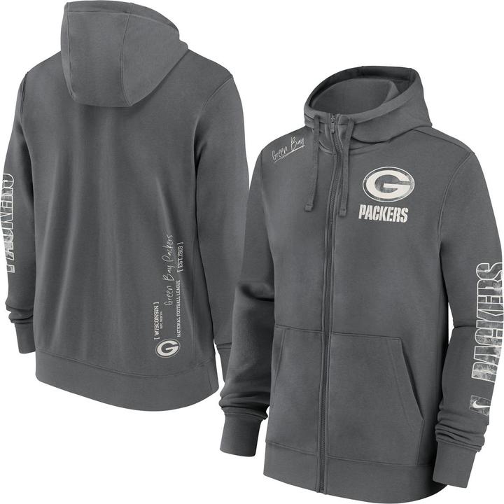 Nike Green Bay Packers Full-Zip Fleece Hoodie XL (XL)