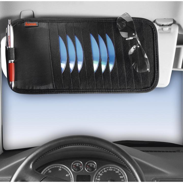Actual product image Hama Sun visor bag 12 CD, black