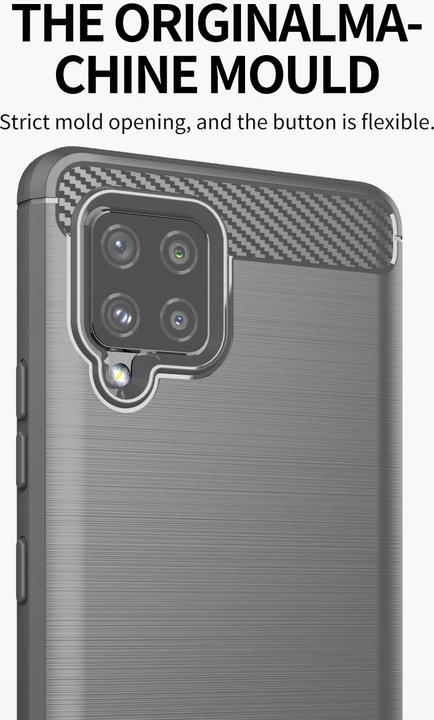 Image du produit Cadorabo TPU Ultra Slim carbon edelstahl Combi Cover (Samsung Galaxy A42 5G)