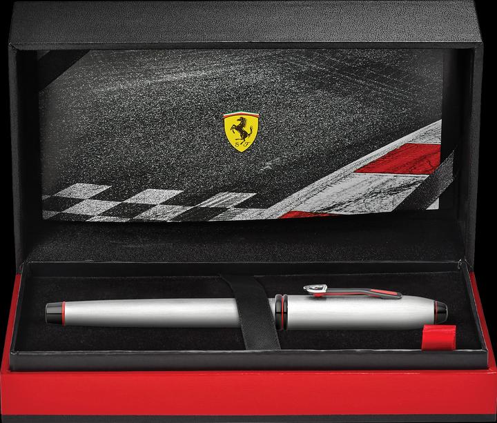 Produktbild Cross Füllhalter Townsend Ferrari Kollektion Chrom gebürstet M Geschenkbox (Chrom, 1 x)