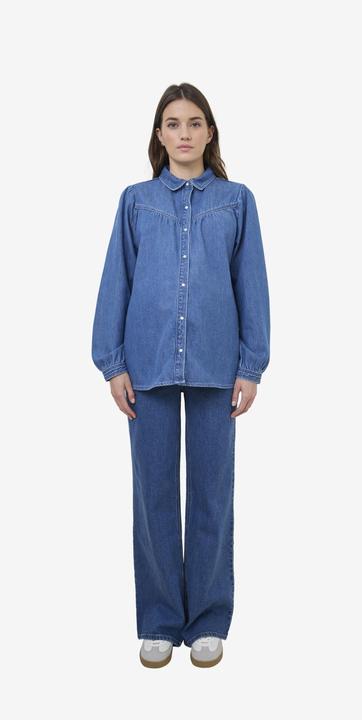 Produktbild Vertbaudet Denim-Bluse für Schwangerschaft und Stillzeit (46)