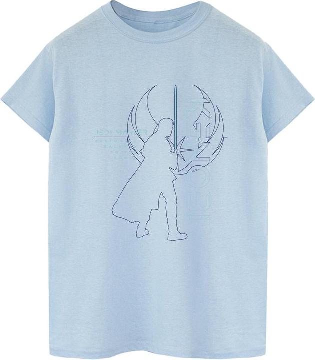 Actual product image Star Wars Mens Obi-Wan Kenobi Jedi Master Balance T-Shirt (S)