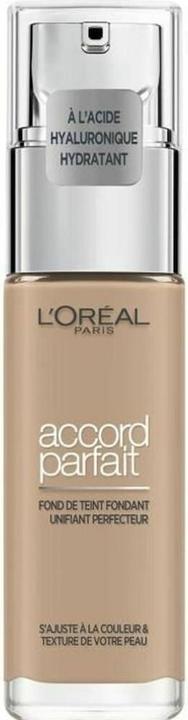 Produktbild L'Oréal Paris ACCORD PARFAIT foundation hyaluronic acid #4.N 30 ml