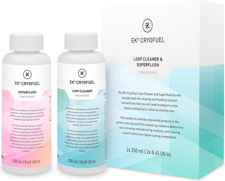 EKWB EK Waterblocks EK-CryoFuel Loop Cleaner + Superflush Konzentrat (250 ml, Konzentrat)