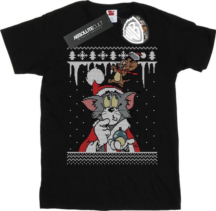 Tom & Jerry Christmas Fair Isle TShirt Jungen