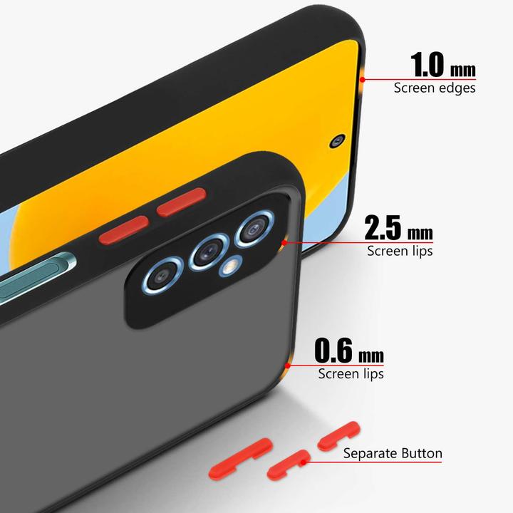 Actual product image Cadorabo Bumper Case for Samsung Galaxy M52 5G Hybrid Matt (Samsung Galaxy M52 5G)