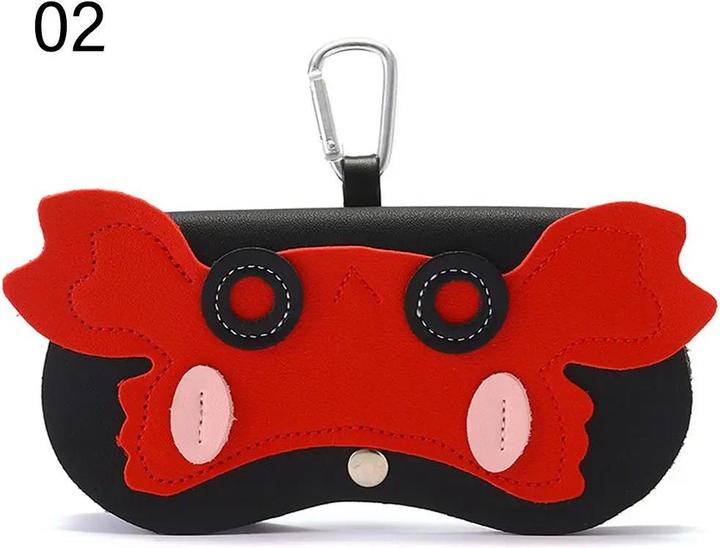 Produktbild Only-Bags.Store Cartoon Portable Sun Eye Glasses Box PU Leder Brillenetui Sonnenbrille