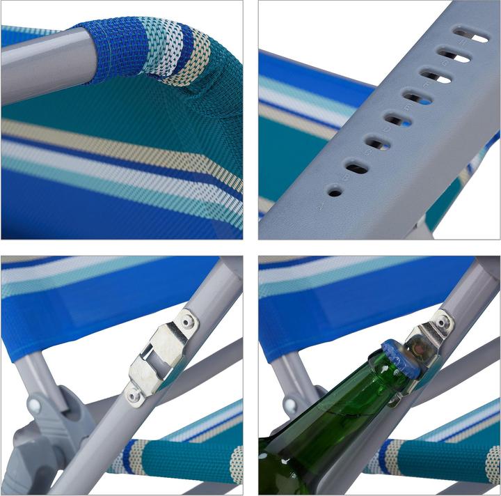 Actual product image Relaxdays Reclining beach-chair (85 cm)